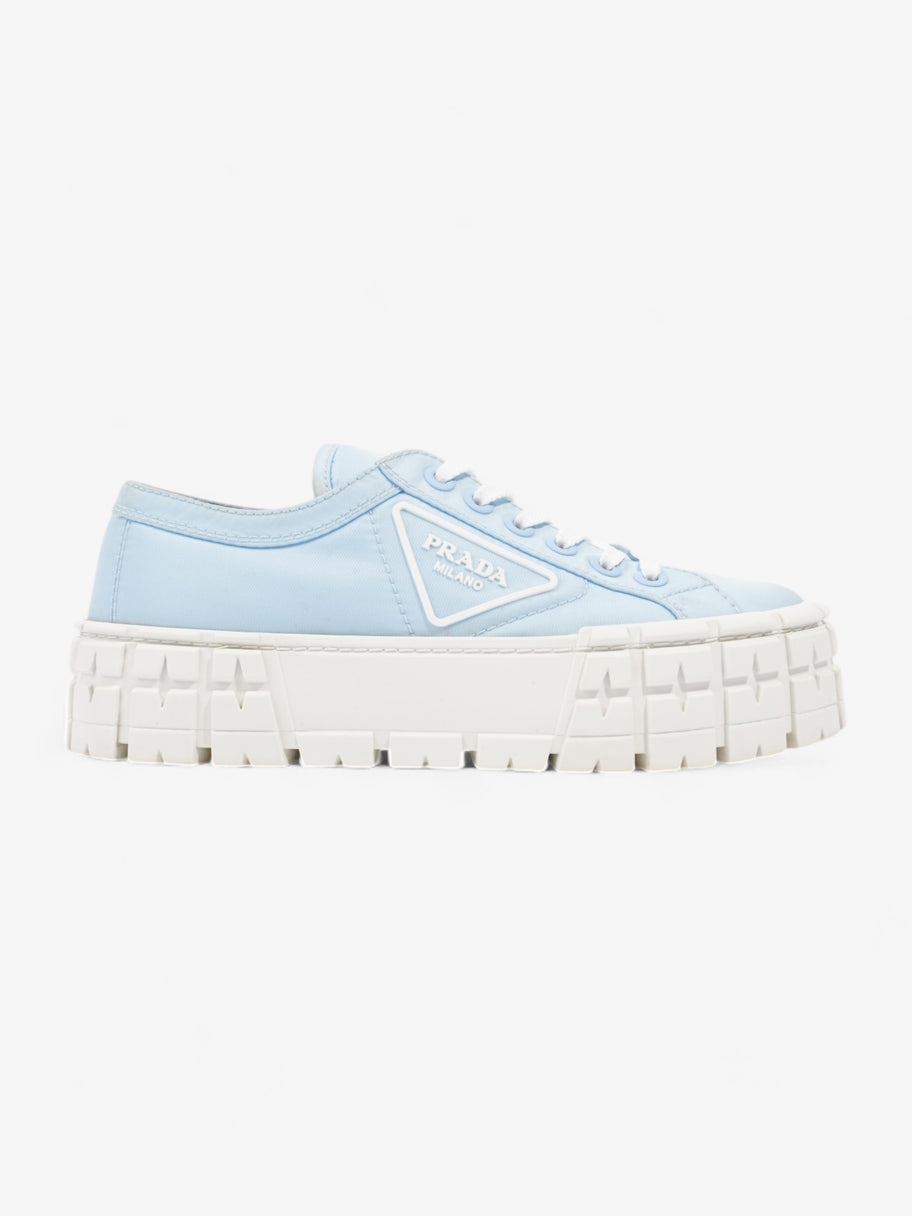 Prada Double Wheel Re-Nylon Sneakers Light blue / White Re Nylon EU 37.5 UK 4.5 Image 1