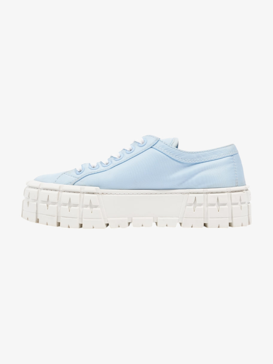 Prada Double Wheel Re-Nylon Sneakers Light blue / White Re Nylon EU 37.5 UK 4.5 Image 3