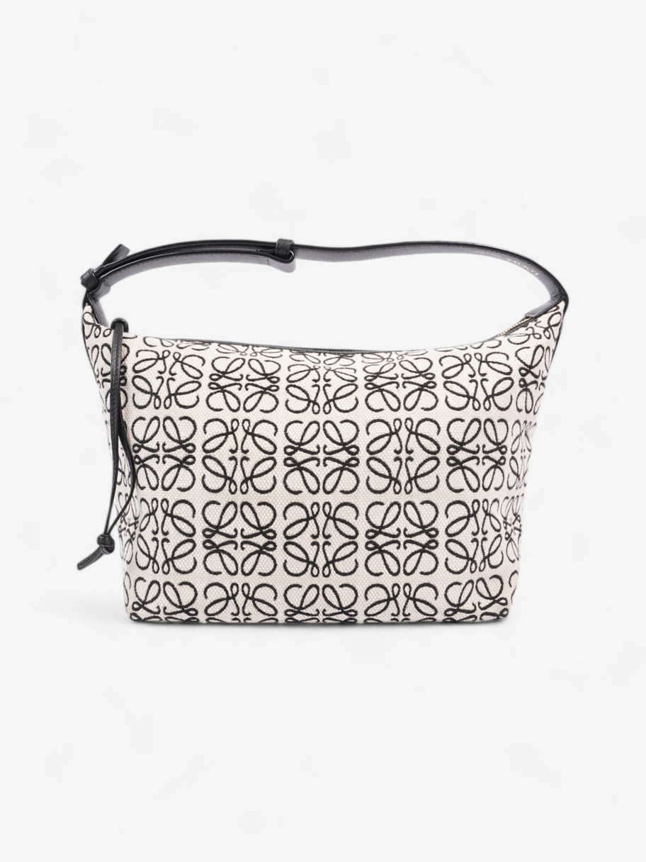 Loewe Cubi Bag Ecru Black / White Cotton Medium Image 1