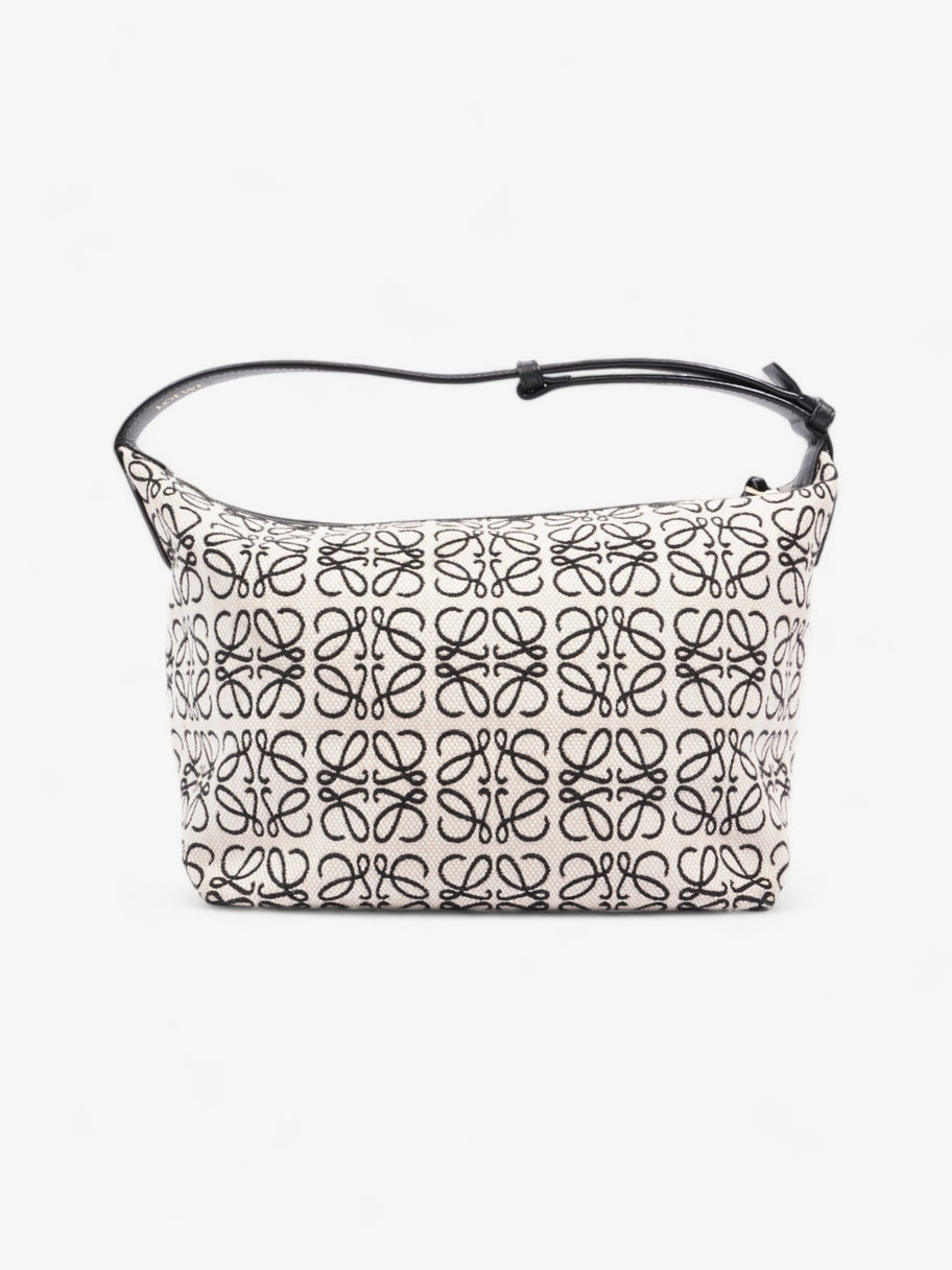 Loewe Cubi Bag Ecru Black / White Cotton Medium Image 5