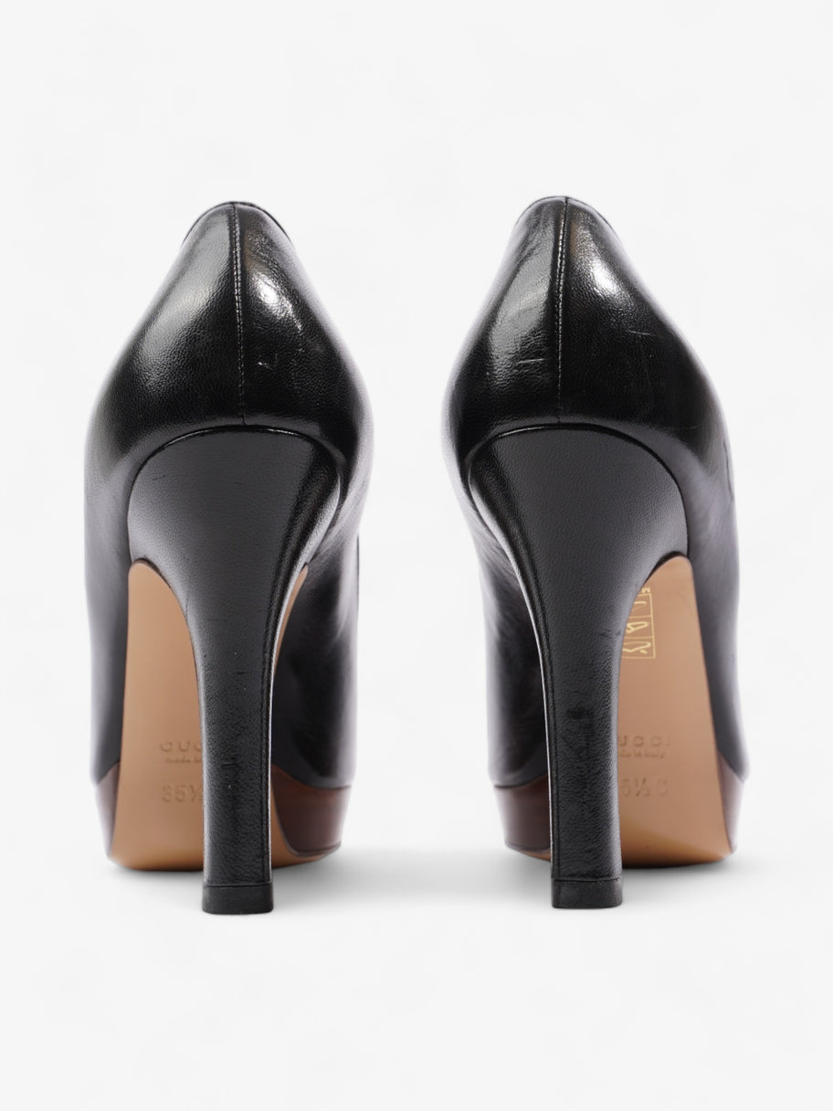 Gucci Horsebit Open Toe Heels 90 Black Leather EU 35.5 UK 2.5 Image 6