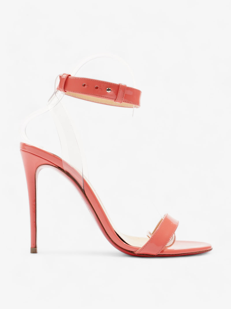  Jonatina Heels 100 Coral Patent Leather EU 36.5 UK 3.5