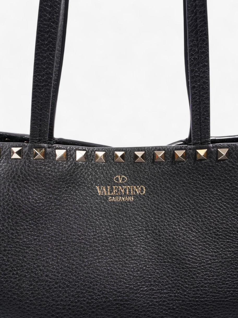 Valentino Rockstud Tote Black Leather Large Image 7