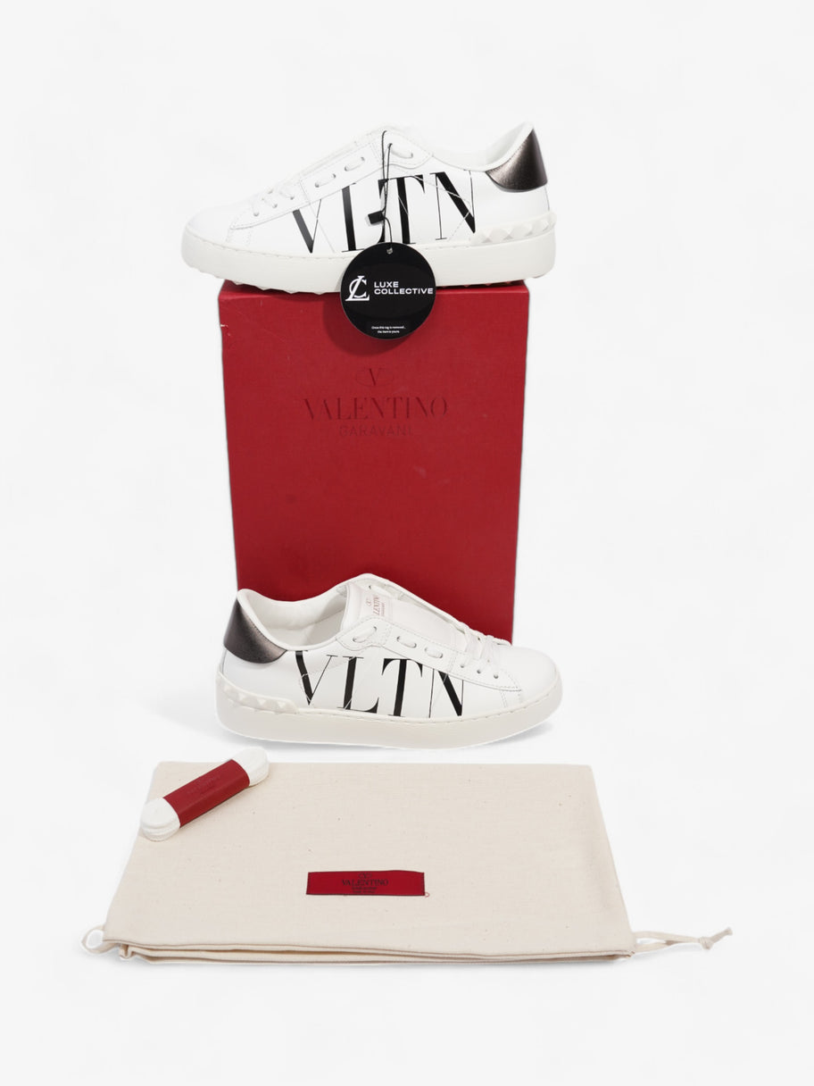 Valentino Open Sneaker White / Metallic Tab Leather EU 36 UK 3 Image 9