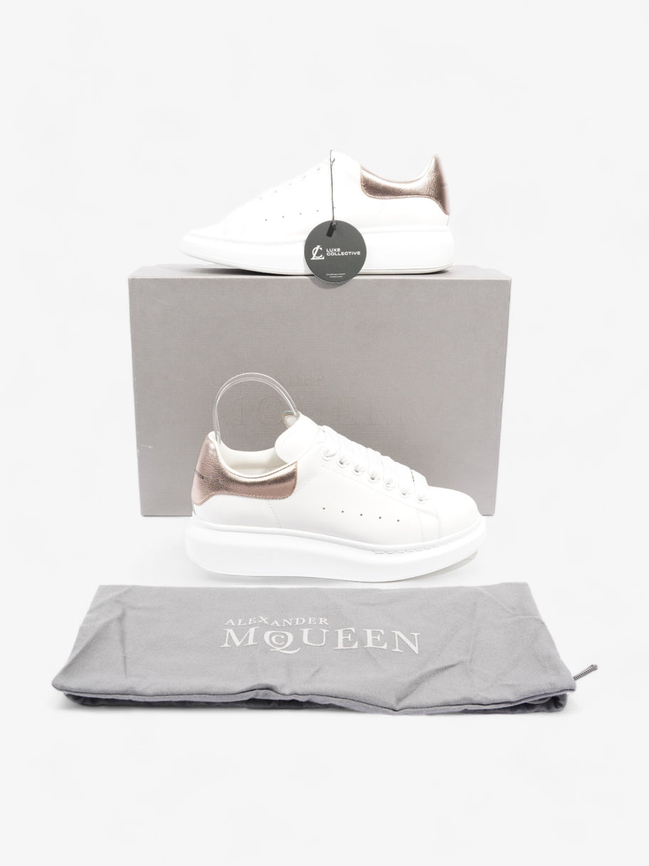 Alexander McQueen Oversized Sneakers  White / Rose Gold Leather EU 38.5 UK 5.5 Image 10