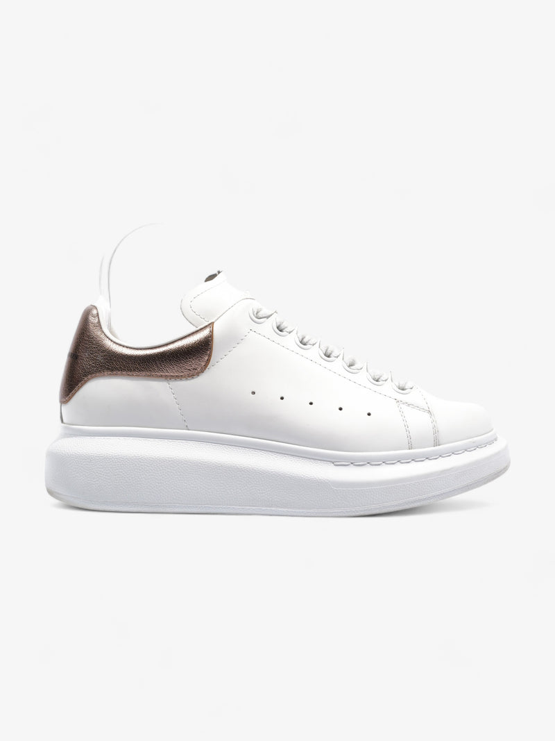  Alexander McQueen Oversized Sneakers  White / Rose Gold Leather EU 38.5 UK 5.5