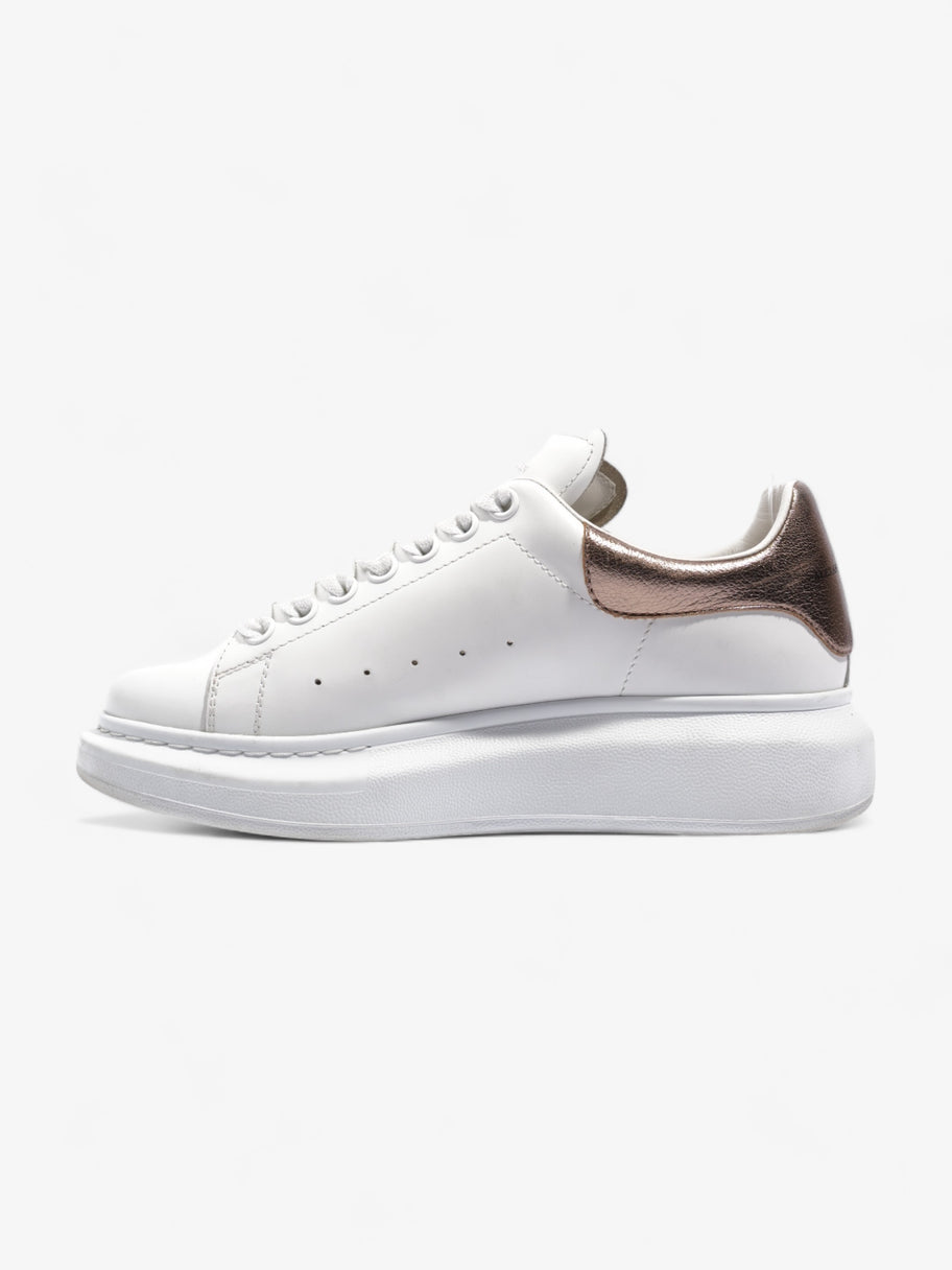 Alexander McQueen Oversized Sneakers White Rose Gold Leather EU 38.5 Luxe Collective