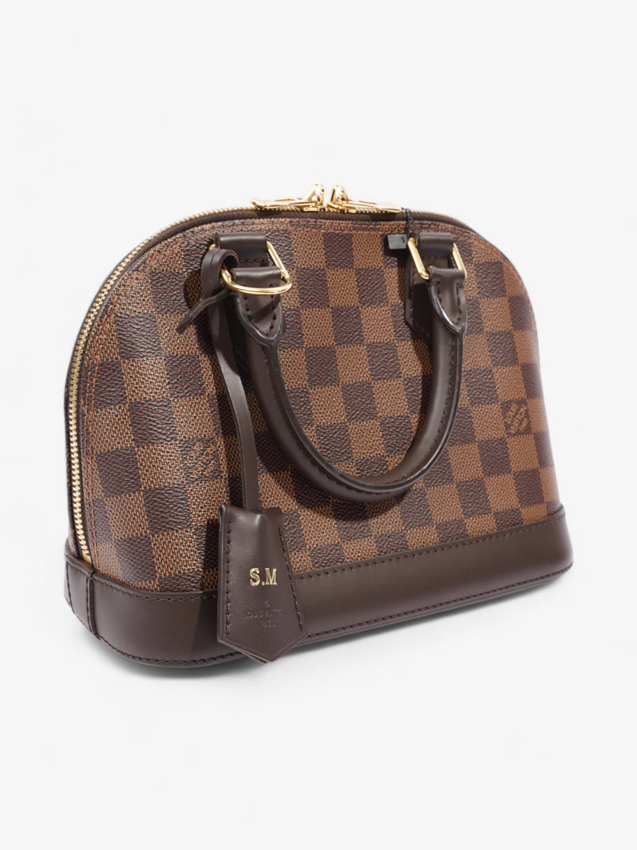 Louis Vuitton Alma Damier Ebene Coated Canvas BB Image 9