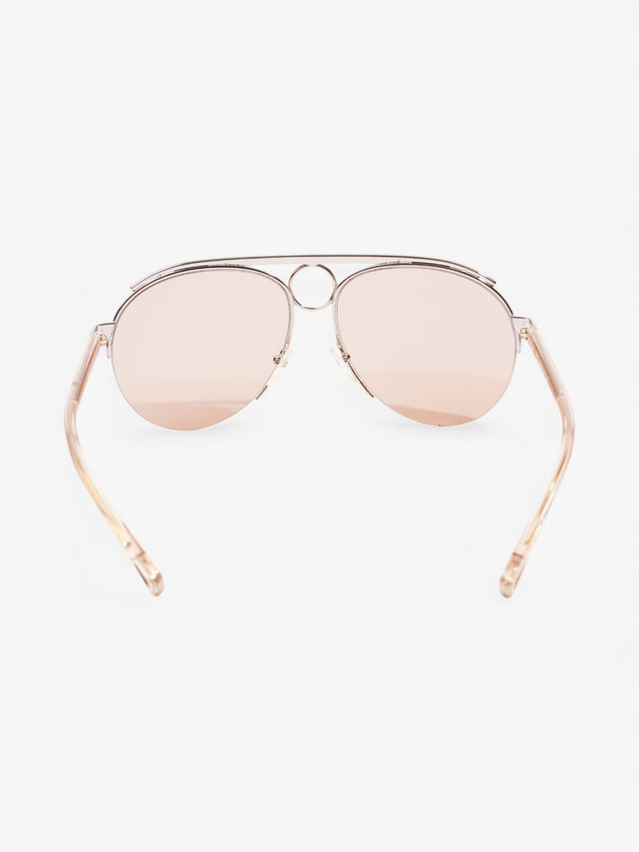 Chloe Aviator Style Sunglasses Light Gold Acetate 140mm Image 3