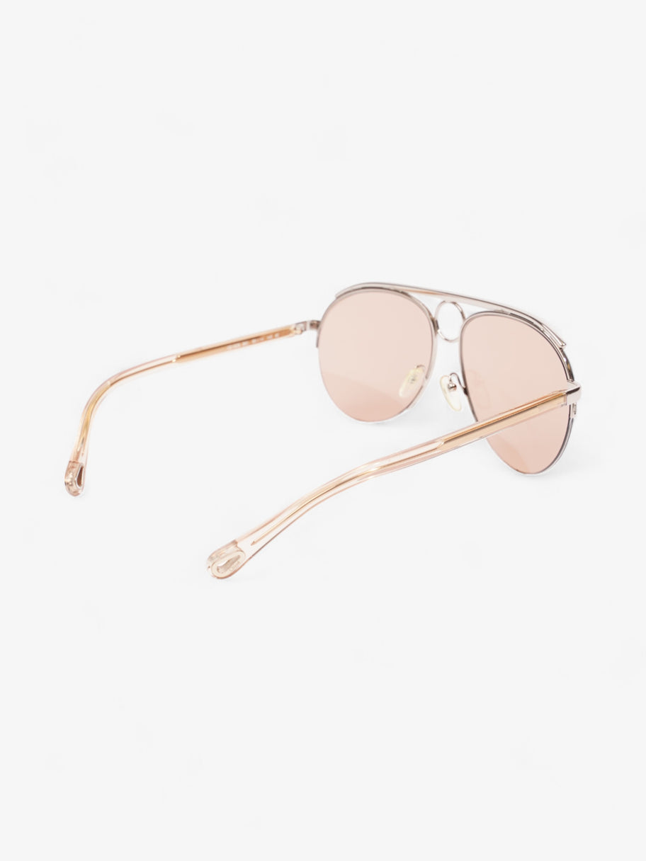 Chloe Aviator Style Sunglasses Light Gold Acetate 140mm Image 7