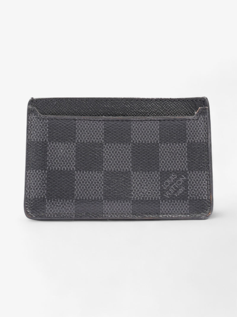  Louis Vuitton LV Card Holder Damier Graphite Coated Canvas