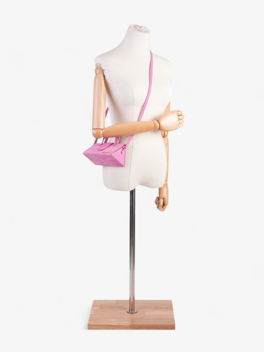 Jacquemus Le Porte Lunettes Triangle Pink Suede Image 2