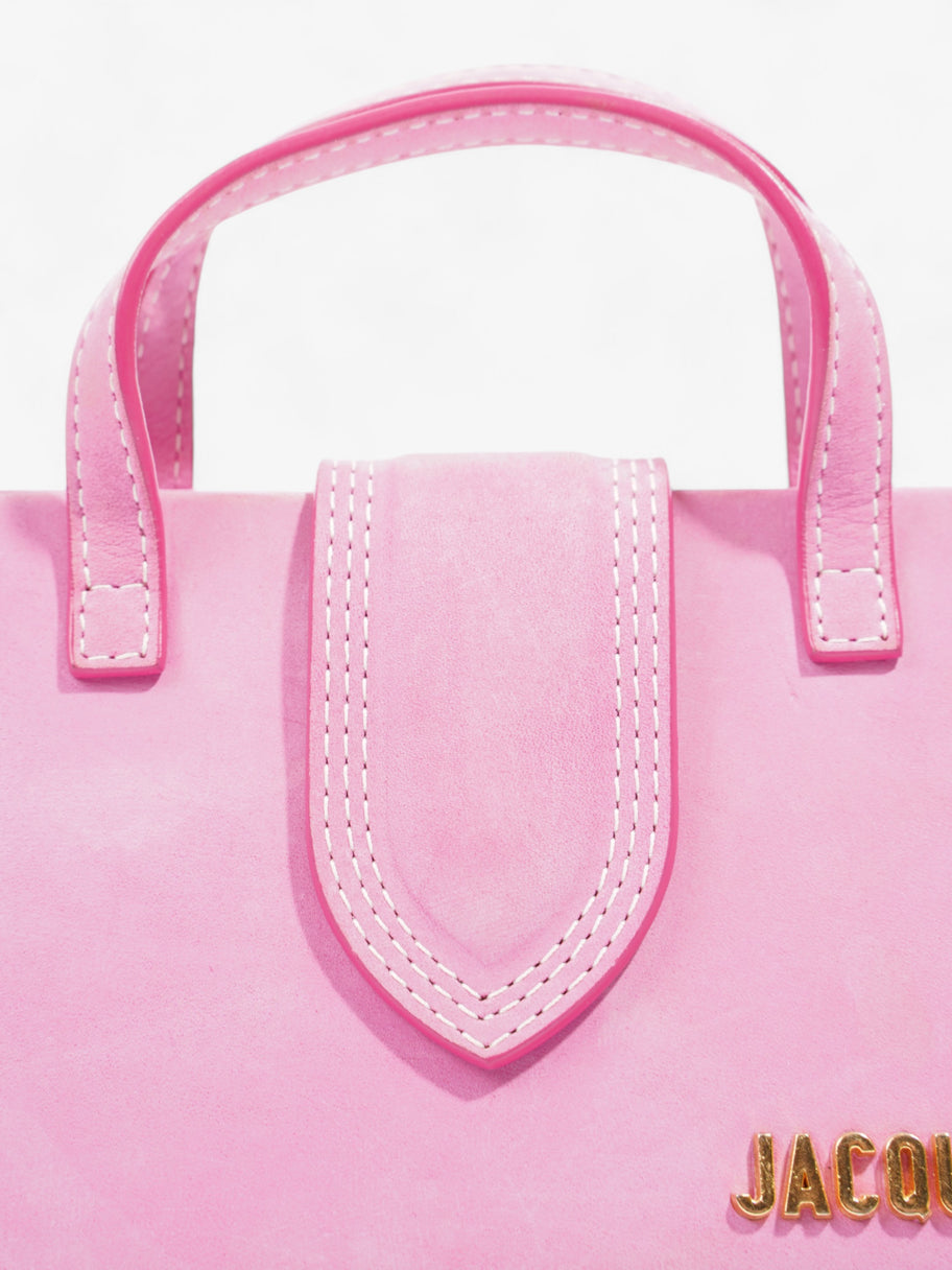 Jacquemus Le Porte Lunettes Triangle Pink Suede Image 7