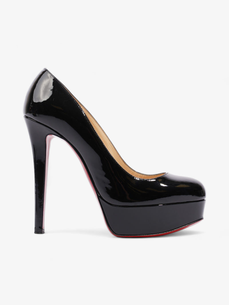  Christian Louboutin Bianca 140mm Black Patent Leather EU 36 UK 3