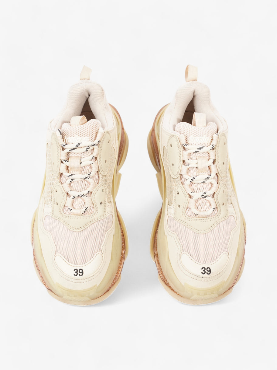 Balenciaga Triple S Beige Clear Sole Mesh EU 39 UK 6 Image 8