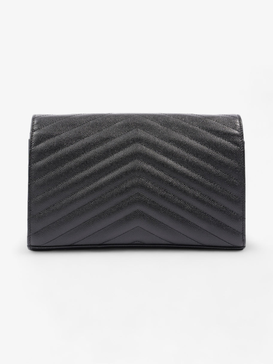 Saint Laurent Monogram Envelope Wallet on Chain Black Matelasse Leathe Luxe Collective