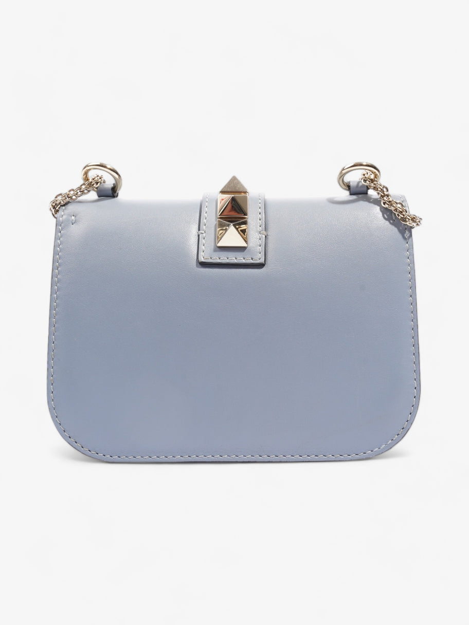 Valentino Glam Lock Pale Blue Leather Small Image 4