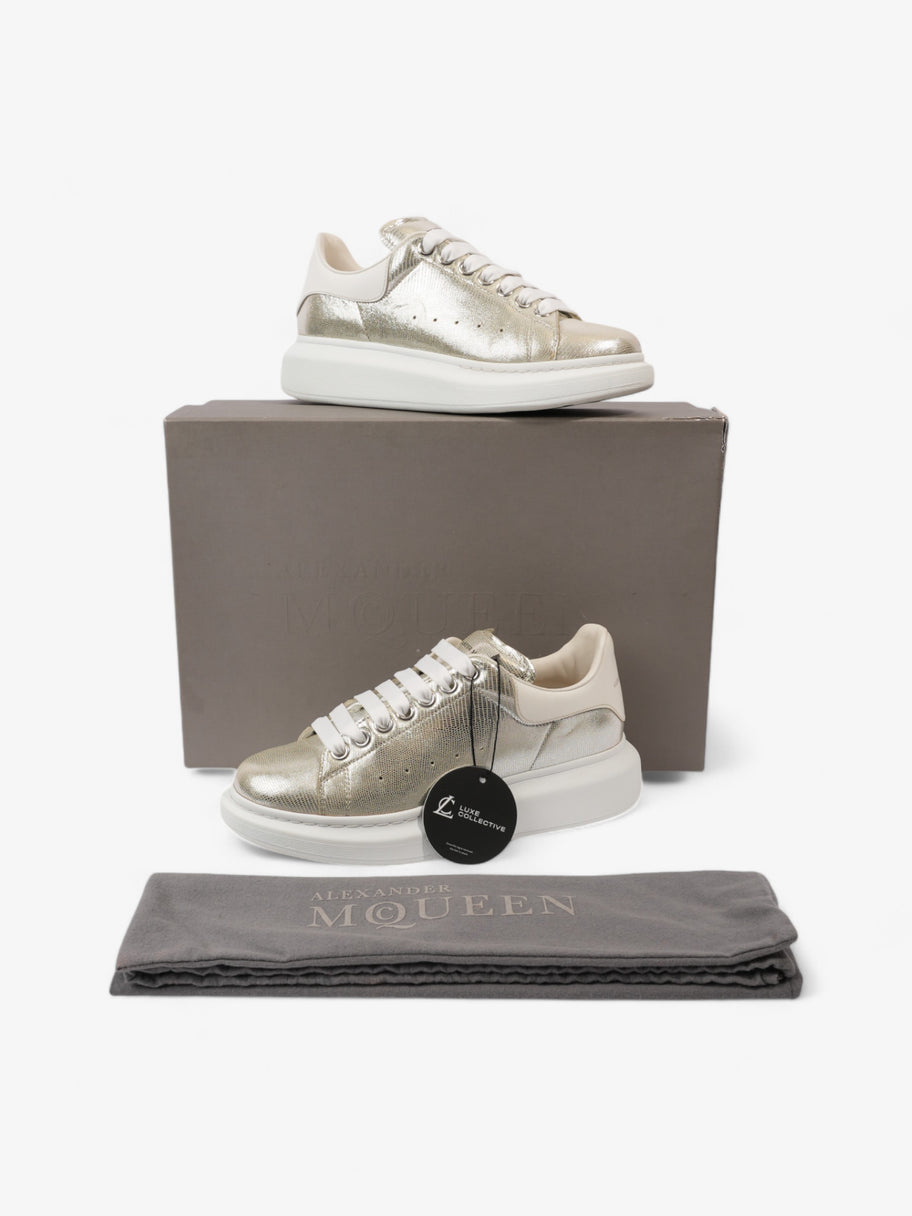 Alexander McQueen Oversized Sneakers Silver / White Tab Lizard EU 38.5 UK 5.5 Image 10