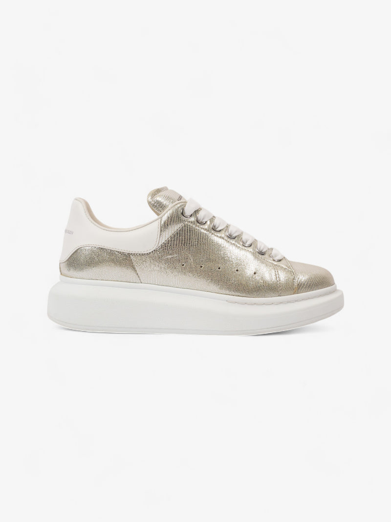  Alexander McQueen Oversized Sneakers Silver / White Tab Lizard EU 38.5 UK 5.5