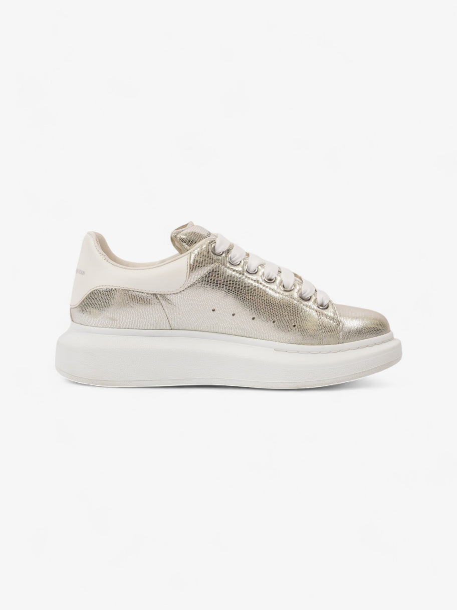 Alexander McQueen Oversized Sneakers Silver / White Tab Lizard EU 38.5 UK 5.5 Image 4