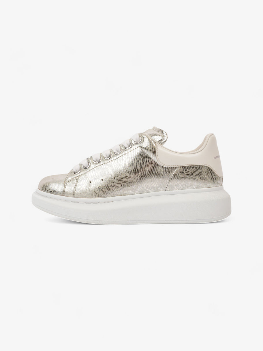 Alexander McQueen Oversized Sneakers Silver / White Tab Lizard EU 38.5 UK 5.5 Image 5