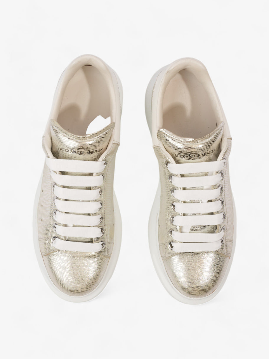 Alexander McQueen Oversized Sneakers Silver / White Tab Lizard EU 38.5 UK 5.5 Image 8