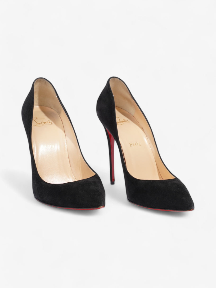 Christian Louboutin So Kate Heels 100 Black Suede EU 39 UK 6 Image 2