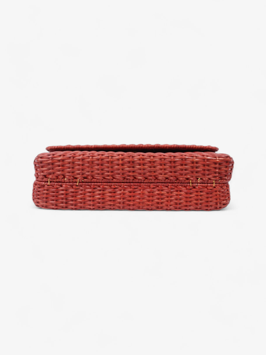 Chanel Classic Flap Red Wicker Image 6