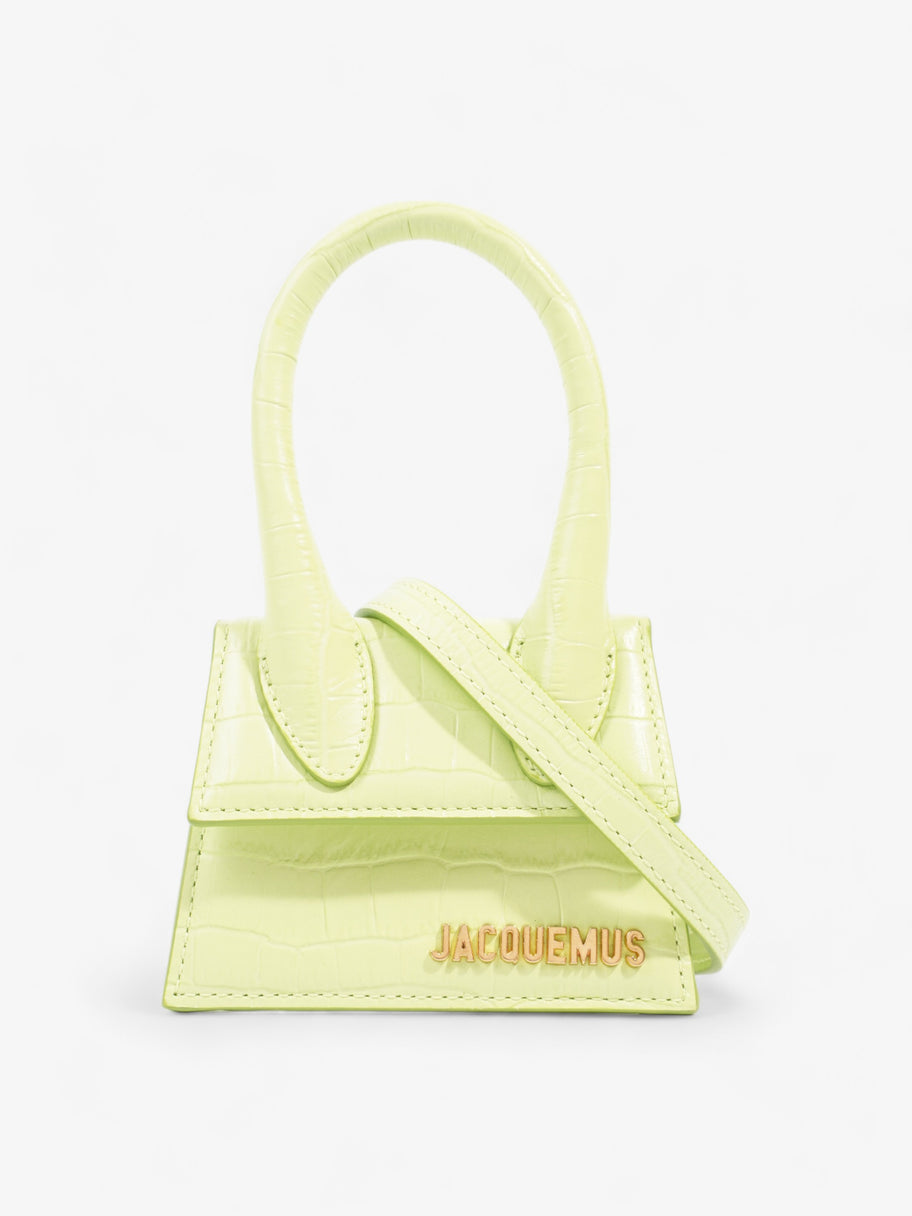 Le Chiquito  Light Green Embossed Leather Image 1