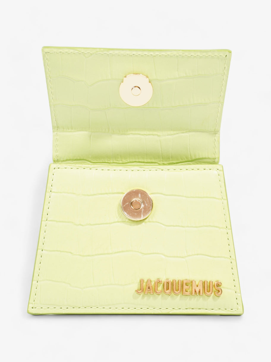 Le Chiquito  Light Green Embossed Leather Image 7