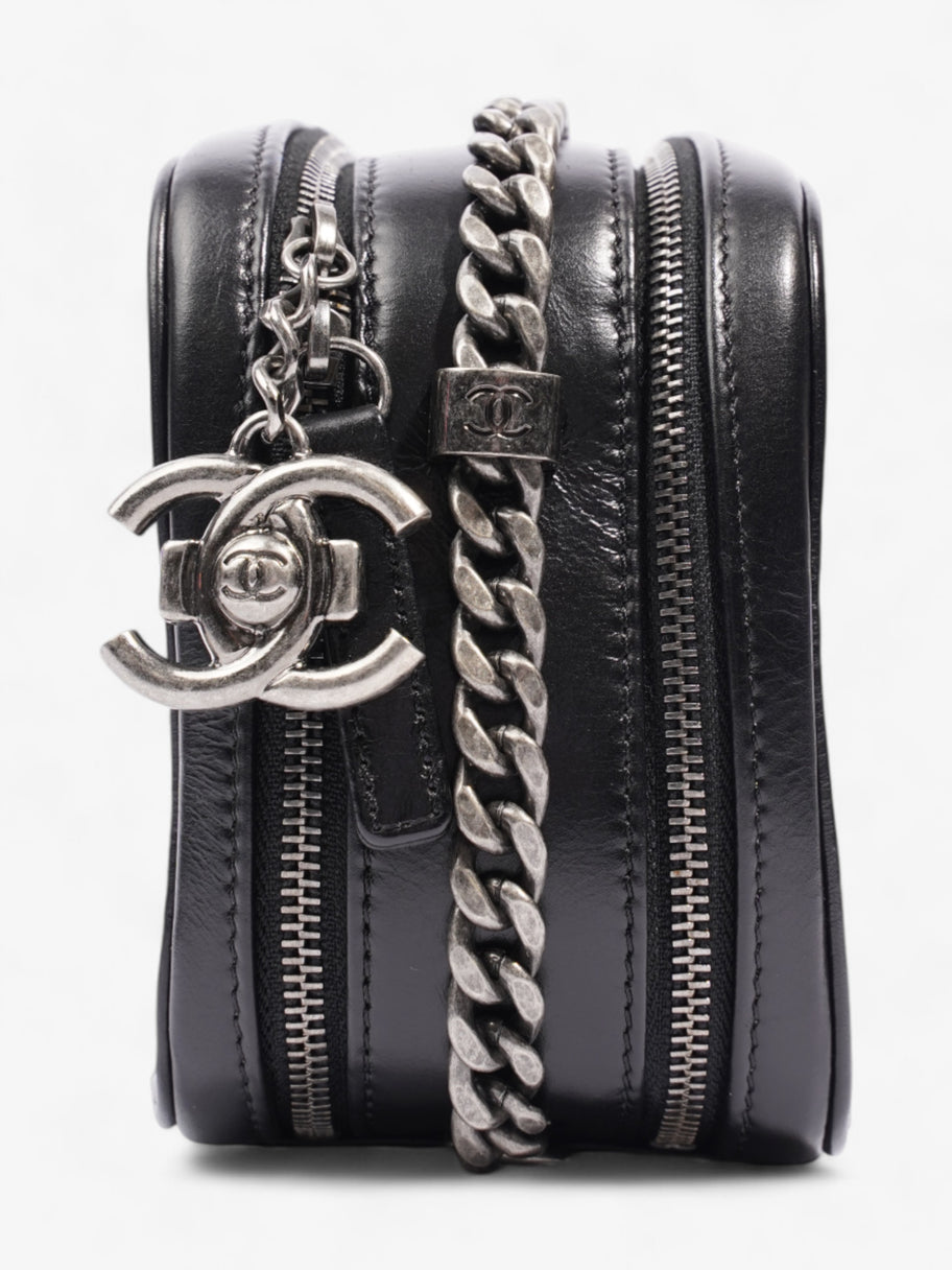 Chanel Coco Boy Camera Bag Black Calfskin Leather Image 3