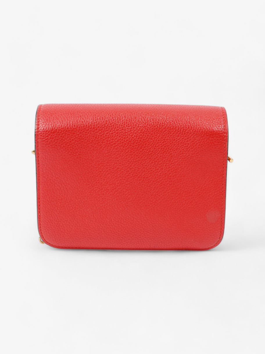 Mulberry Clifton with Chain Red Grained Leather Small Image 4