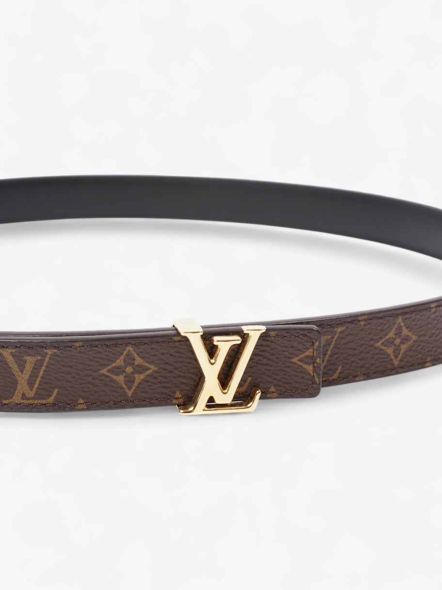 Louis Vuitton LV Initiales Reversible Belt Monogram / Black / Gold Canvas 85cm / 34