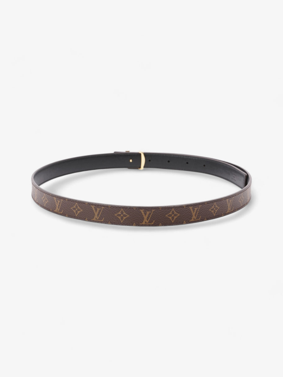 Louis Vuitton LV Initiales Reversible Belt Monogram / Black / Gold Canvas 85cm / 34