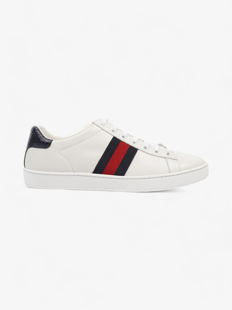  Gucci Ace White / Blue / Red Leather EU 38.5 UK 5.5