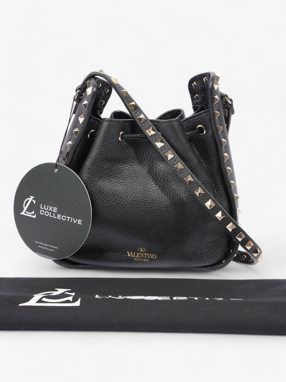 Rockstud Bucket Black Leather Image 11