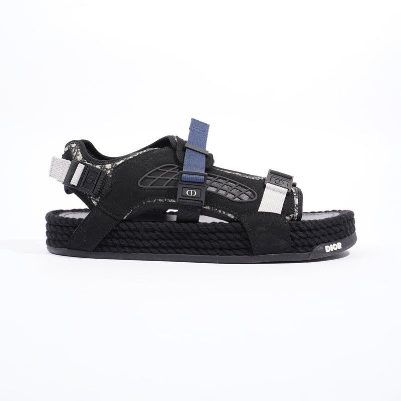  Atlas Sandals Black / Blue / Grey Canvas EU 43 UK 9