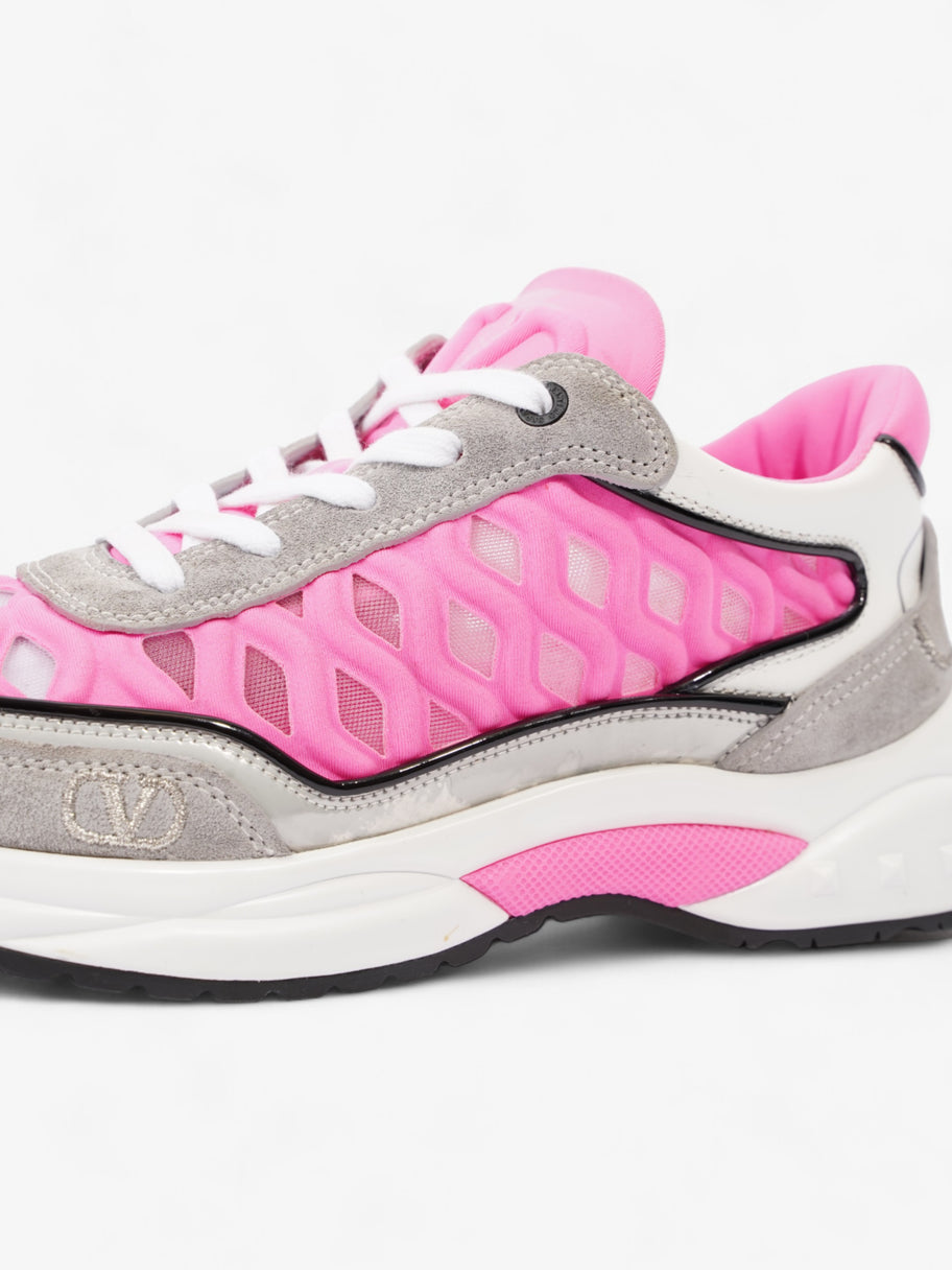 Valentino V Logo Sneakers Pink / Grey / White Neoprene EU 36 UK 3 Image 10