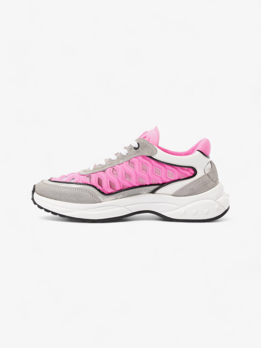 Valentino V Logo Sneakers Pink / Grey / White Neoprene EU 36 UK 3 Image 3