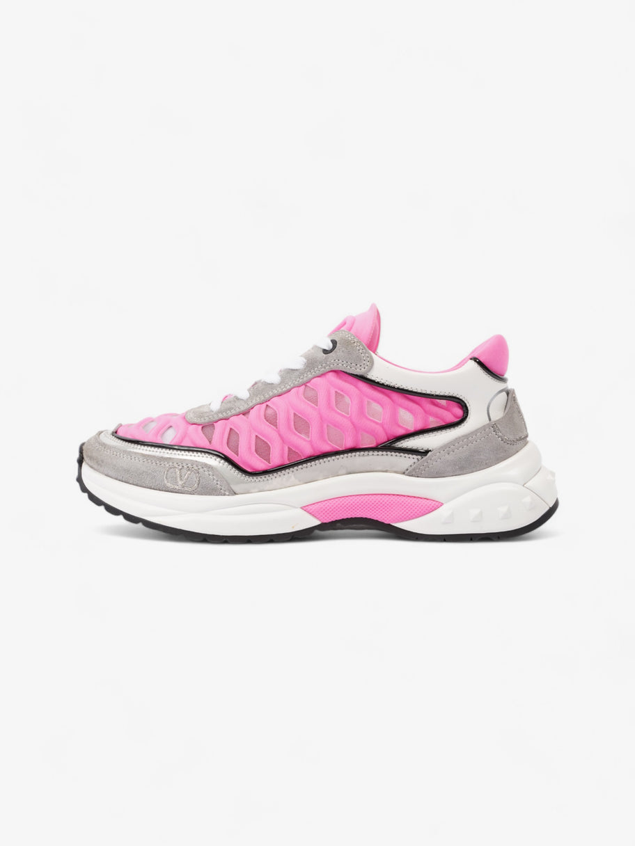 Valentino V Logo Sneakers Pink / Grey / White Neoprene EU 36 UK 3 Image 5