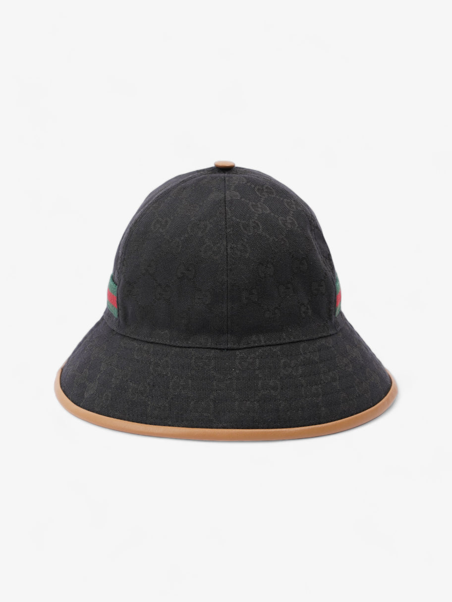 Gucci GG Sport Bucket Hat Black Canvas M Image 3