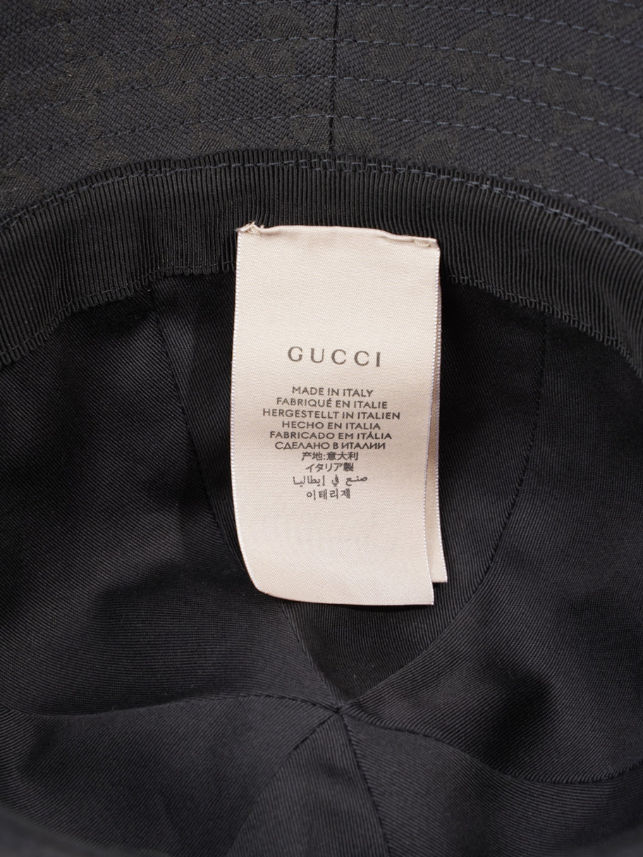 Gucci GG Sport Bucket Hat Black Canvas M Image 7