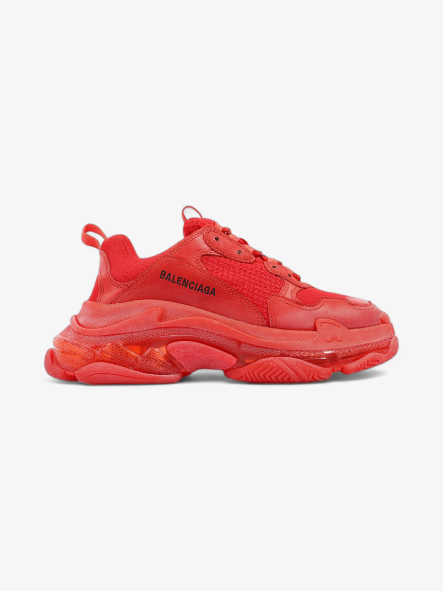 Balenciaga Triple S Clear Sole Red Mesh EU 41 UK 7 Image 1