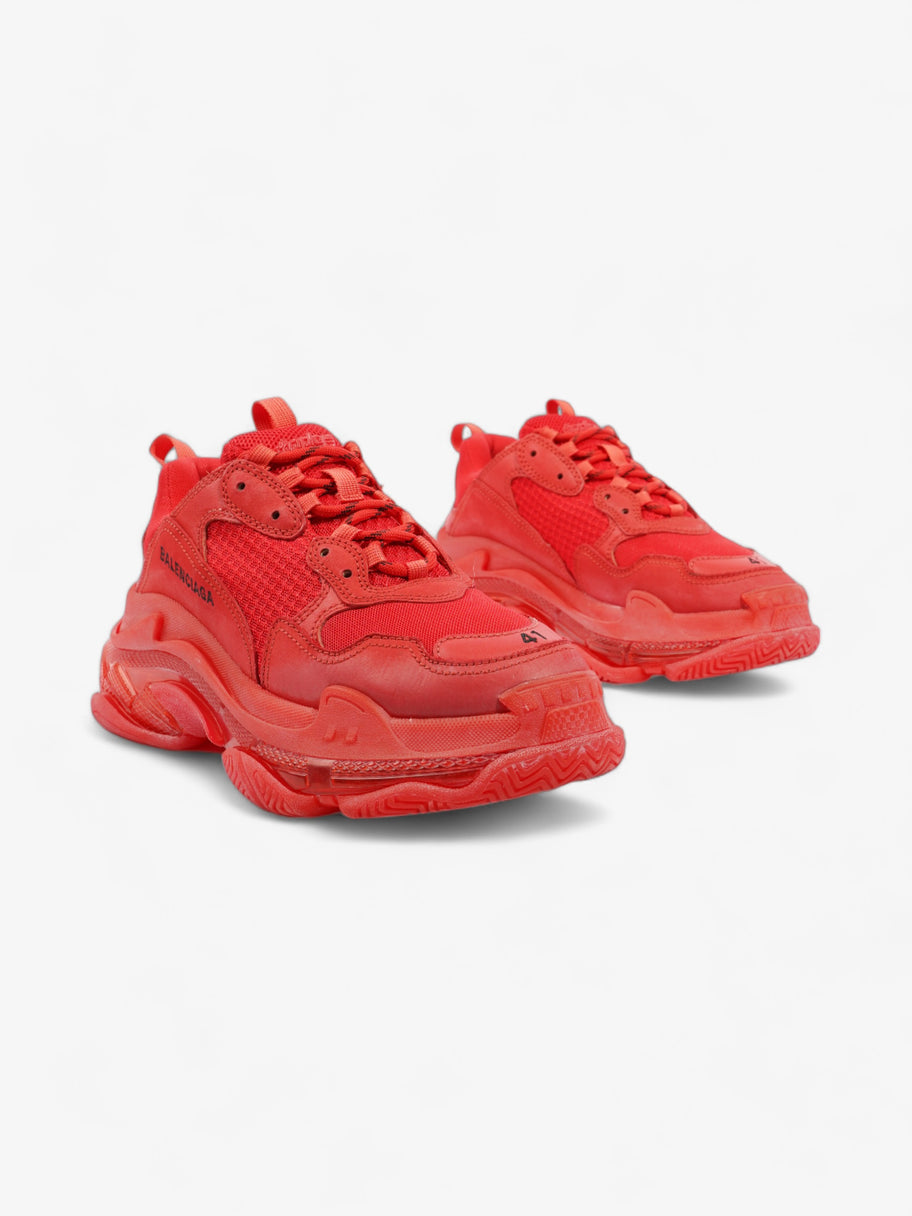 Balenciaga Triple S Clear Sole Red Mesh EU 41 UK 7 Image 2