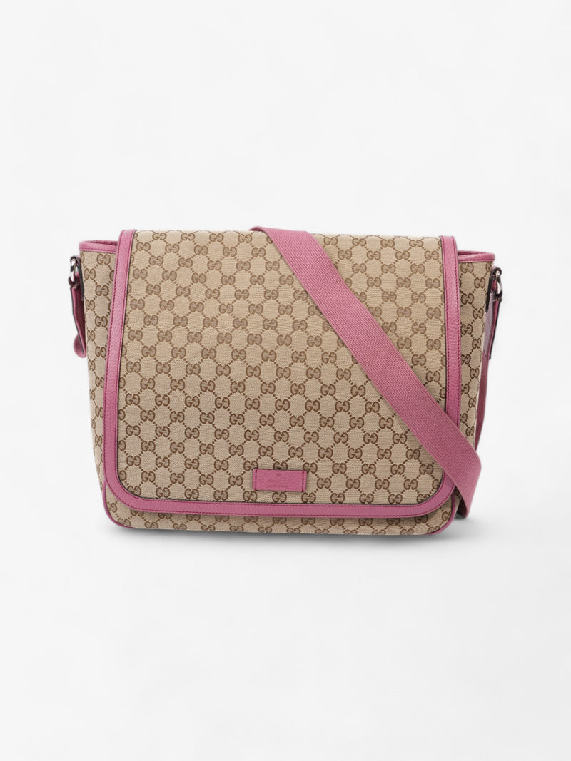  Gucci Changing Bag GG Supreme / Pink Canvas