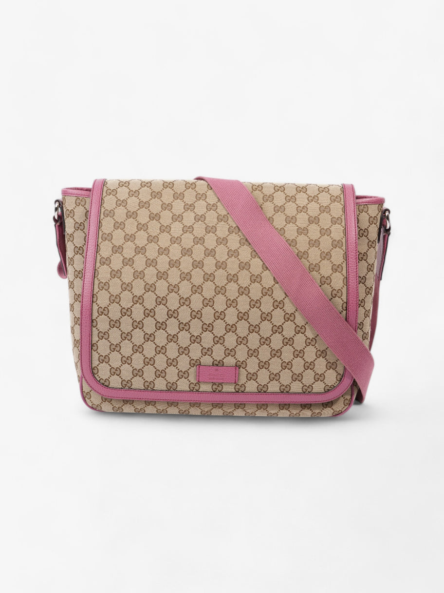 Gucci Changing Bag GG Supreme / Pink Canvas Image 1