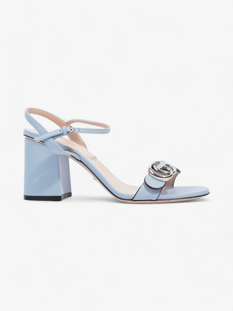  Gucci GG Marmont Sandals 70 Light blue Leather EU 38.5 UK 5.5