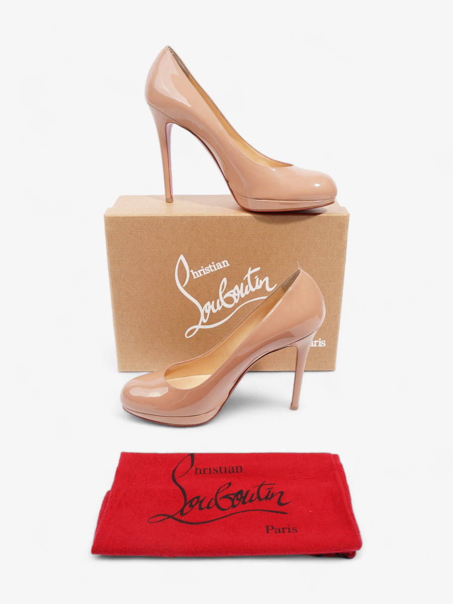 Christian Louboutin New Simple Pump Heels 120 Nude Patent Leather EU 41 UK 8 Image 11