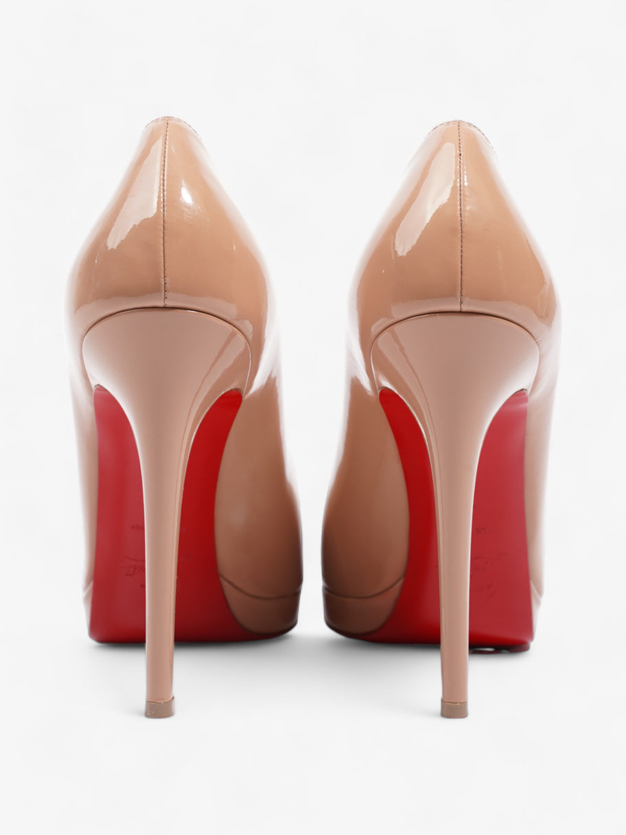 Christian Louboutin New Simple Pump Heels 120 Nude Patent Leather EU 4 Luxe Collective