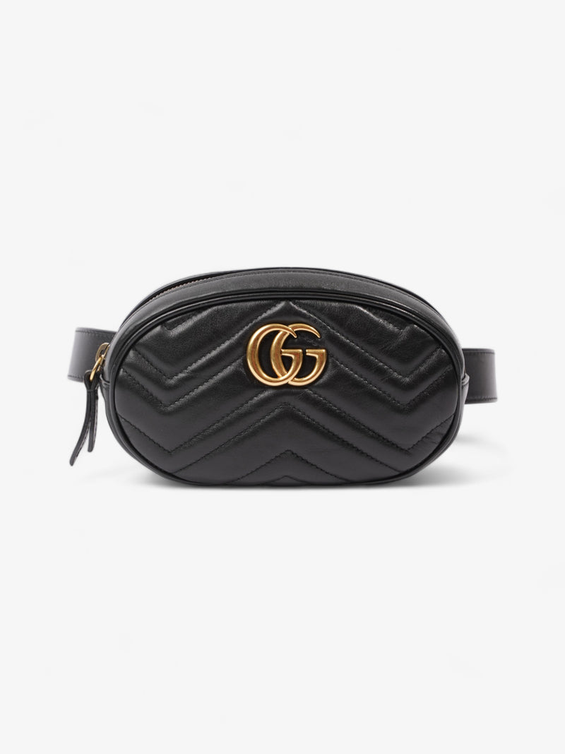  Gucci GG Marmont Belt Bag Black Matelasse Leather 85cm / 34